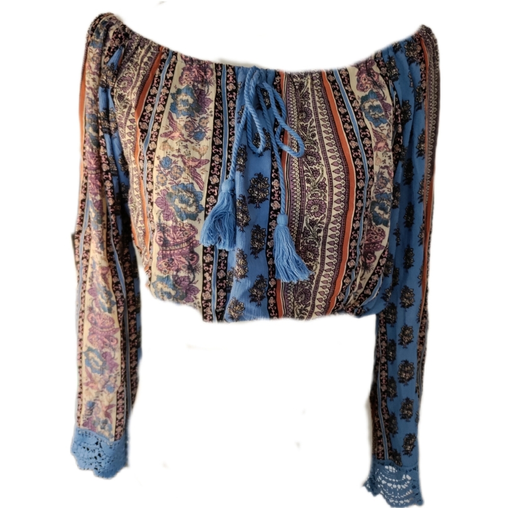 Band of gypsy boho cropped top